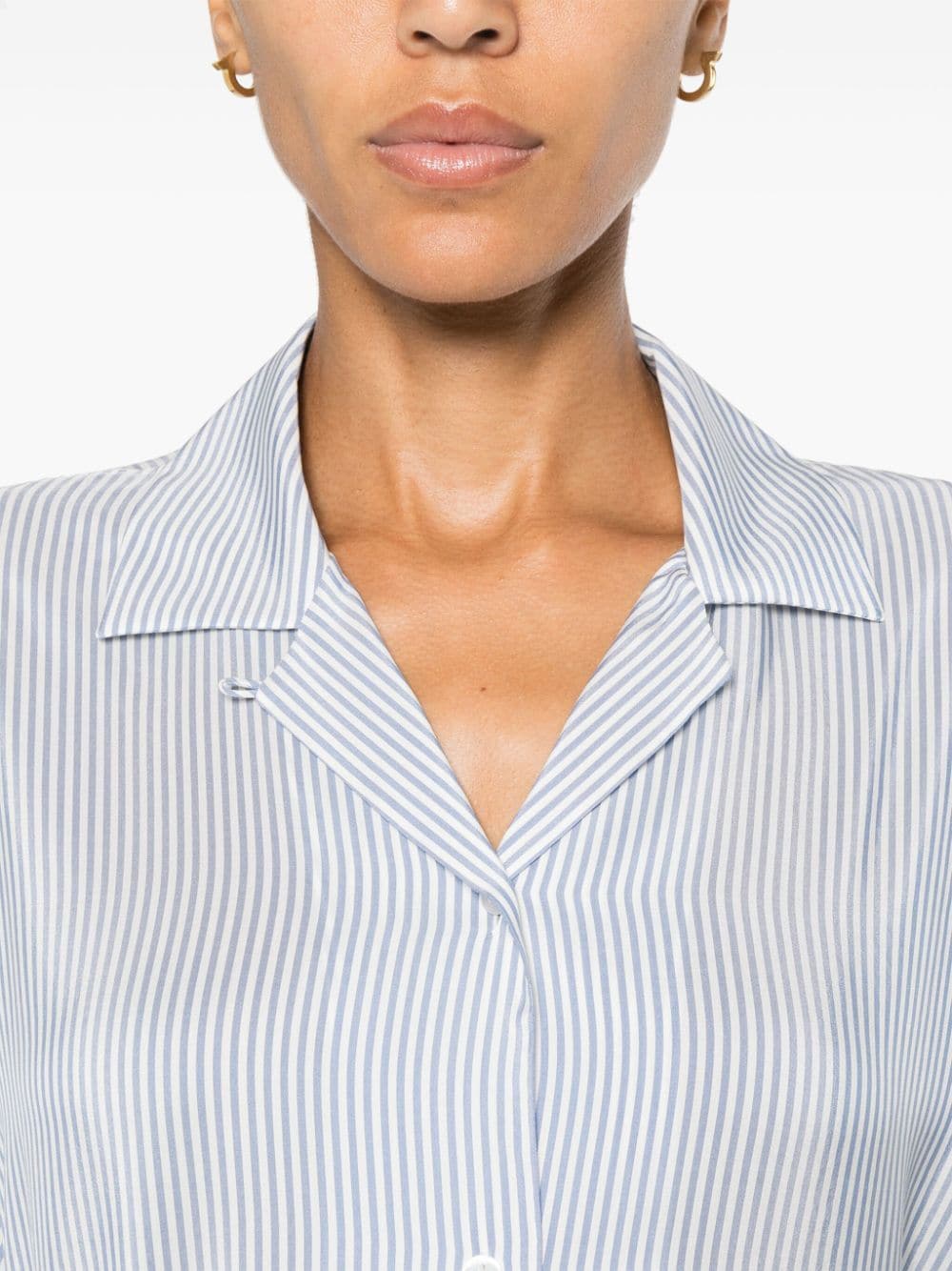 Valene striped silk shirt