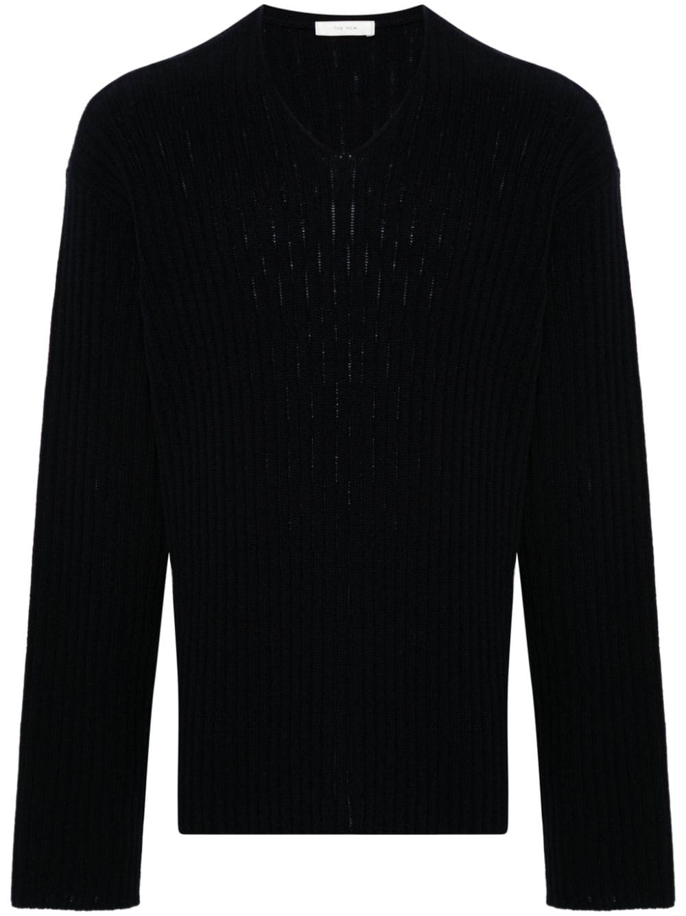 Cashmere v-necked sweater