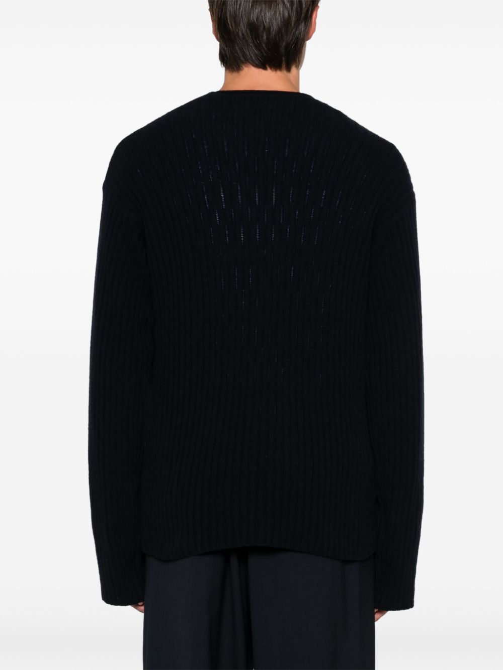 Cashmere v-necked sweater