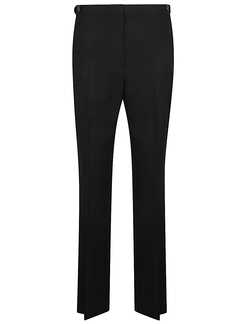 Wool straight trousers