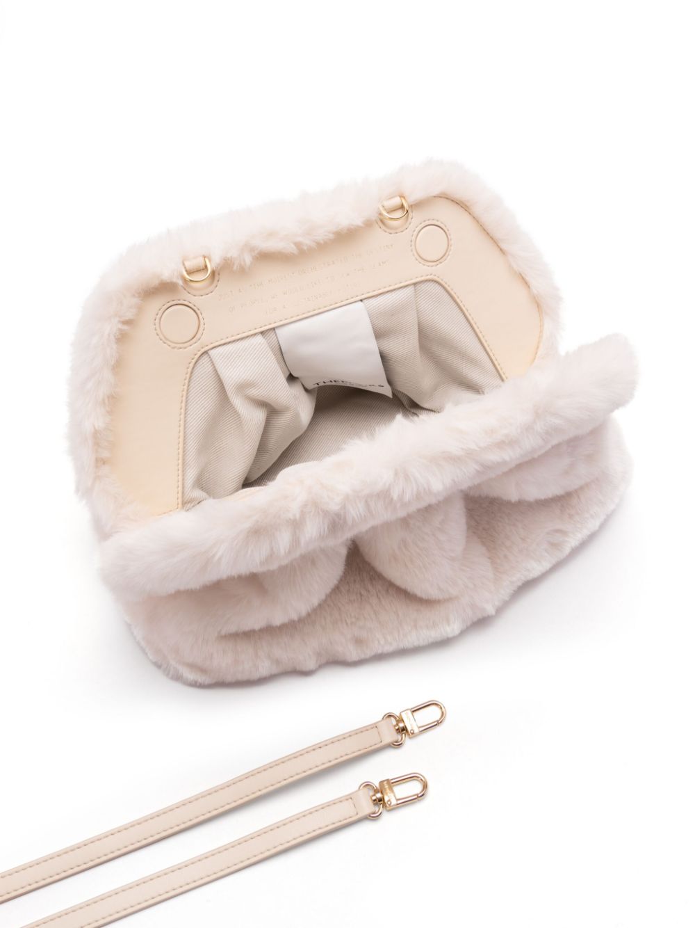 Tia faux fur clutch