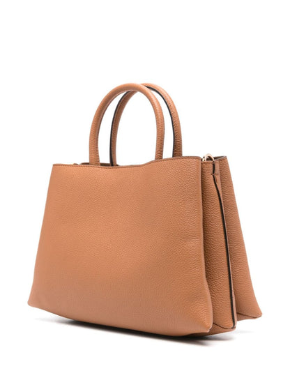 T timeless small leather tote