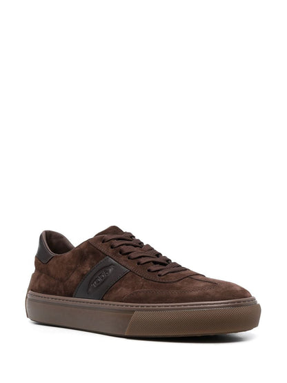 Suede leather sneakers