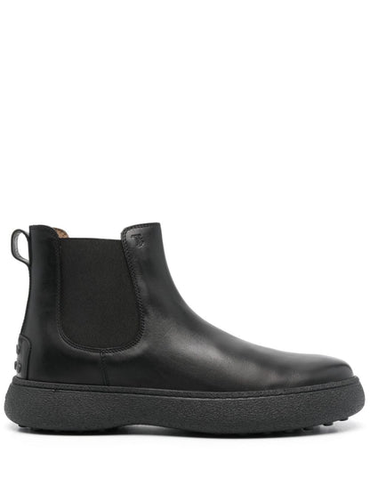 Leather chelsea boots