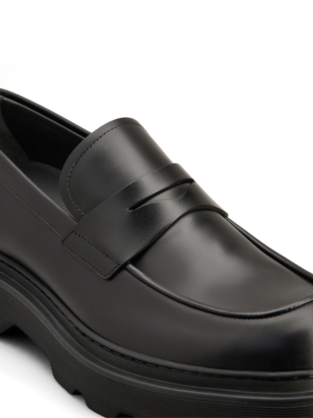 Leather loafers