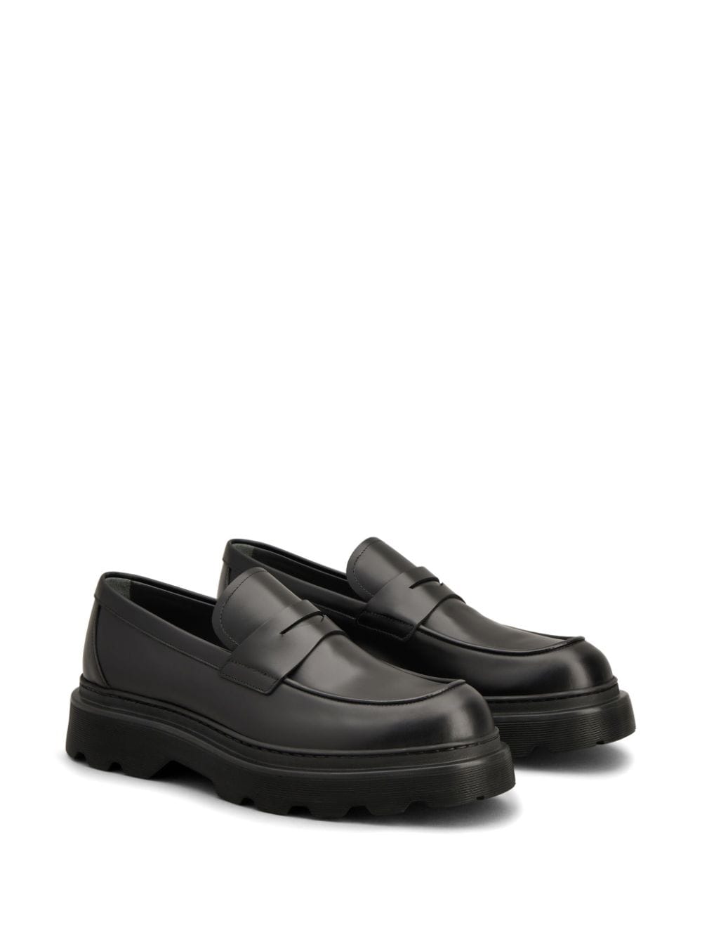 Leather loafers