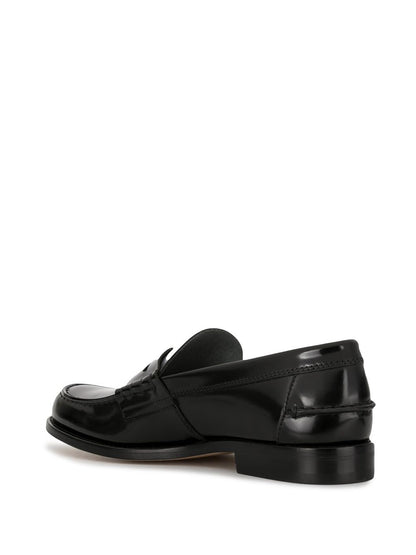 Leather loafers