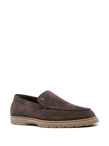 Suede leather loafers