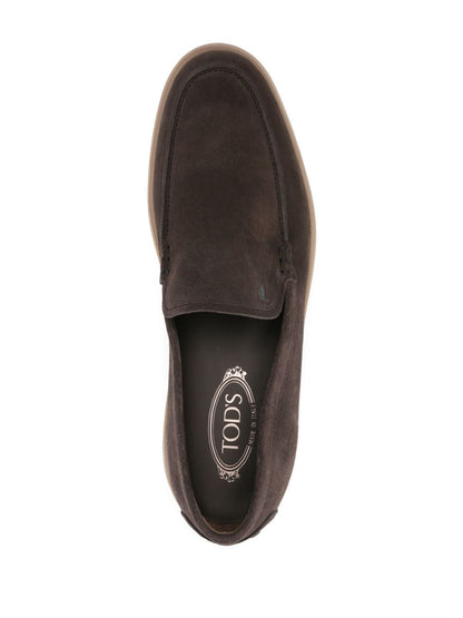 Suede leather loafers