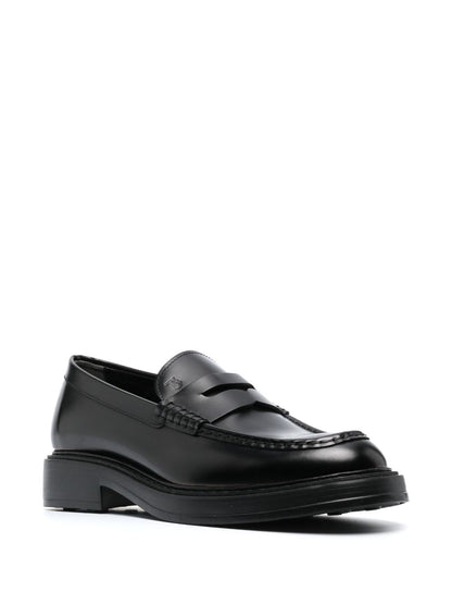 Leather loafers