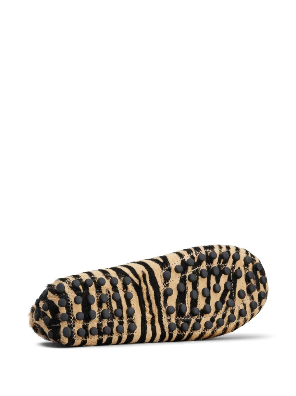 Gommino zebra motif loafers