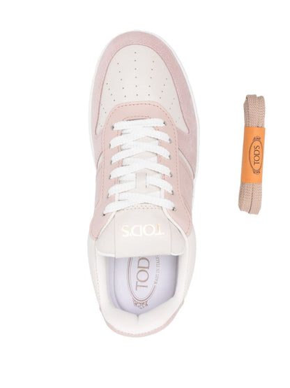 Leather platform sneakers