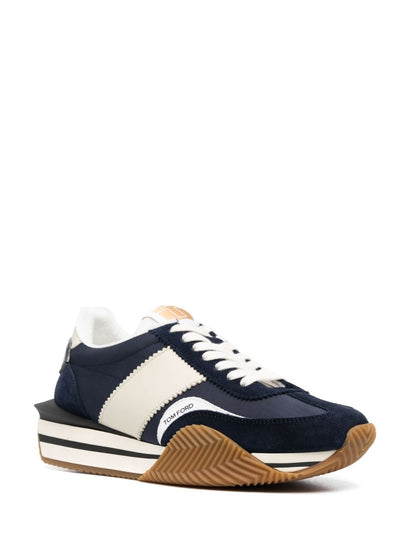 James suede and technical fabric sneakers