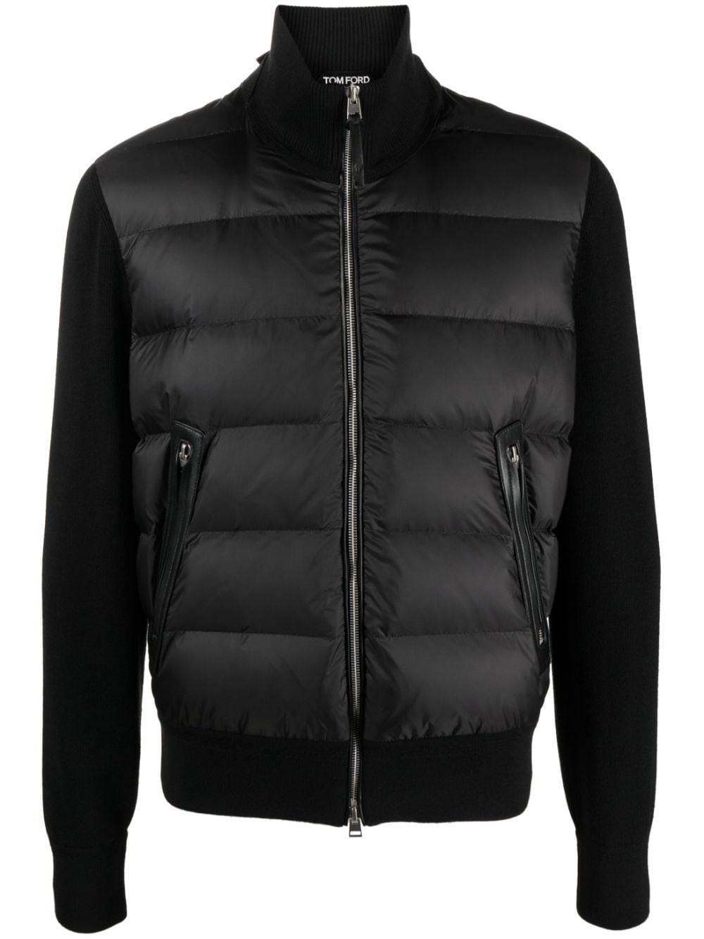 Nylon padded blouson jacket