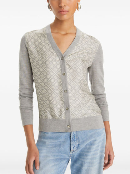 Wool v-necked cardigan