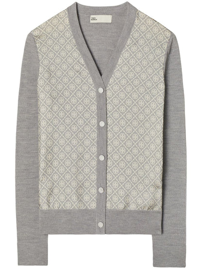 Wool v-necked cardigan