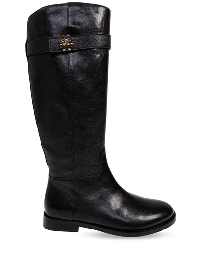 T-lock leather riding boots