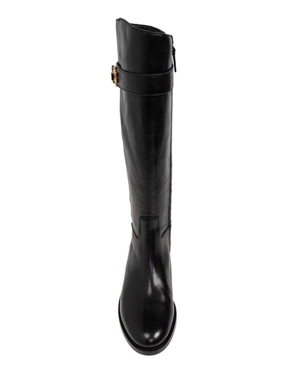 T-lock leather riding boots