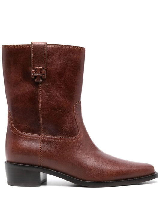 Cirty western leather boots