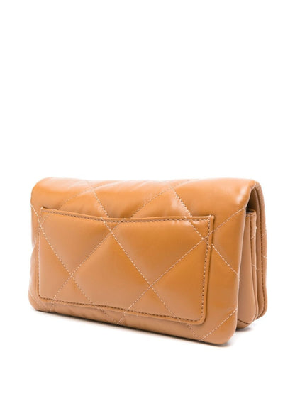 Kira diamond leather shoulder bag