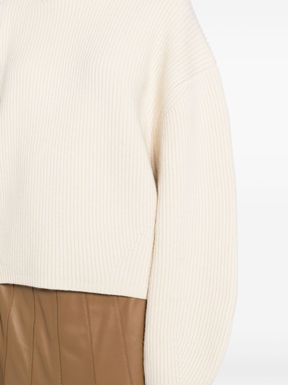 Wool high-neck jumper