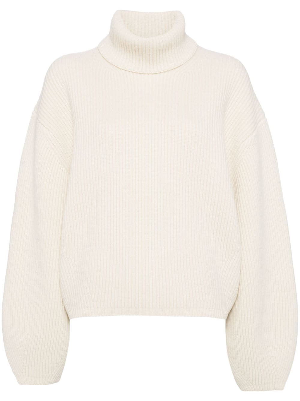 Wool high-neck jumper