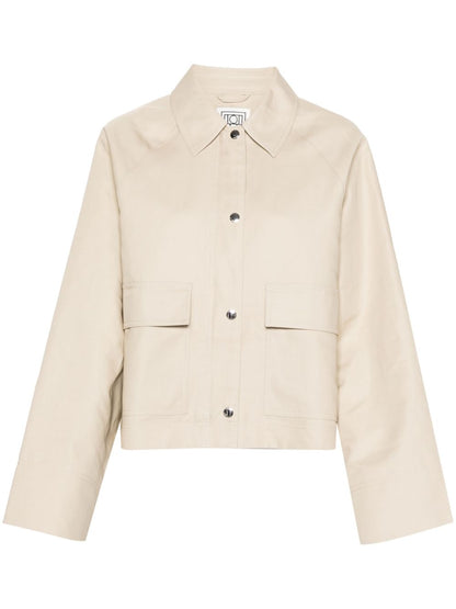 Organic cotton cropped jacket