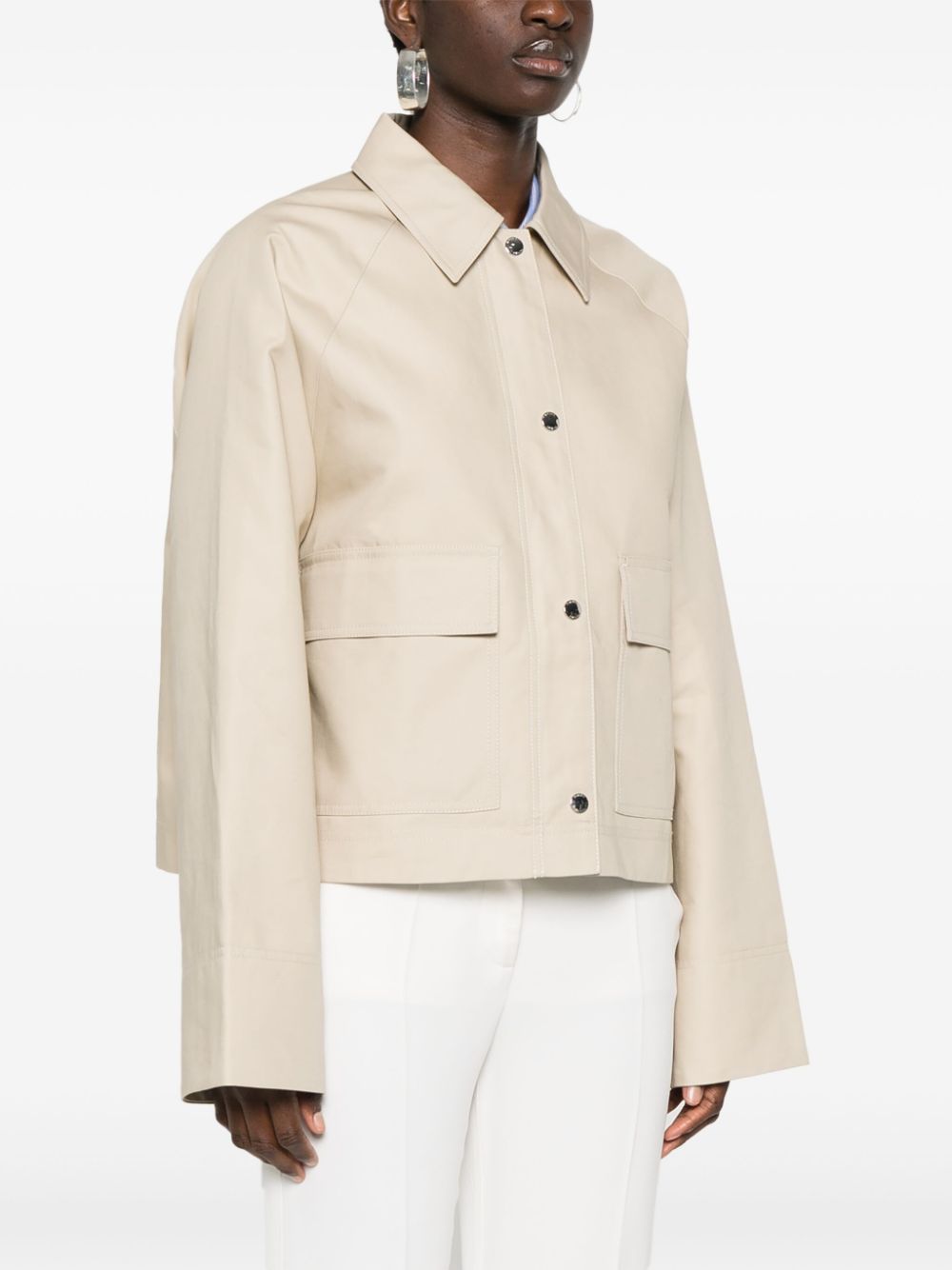 Organic cotton cropped jacket