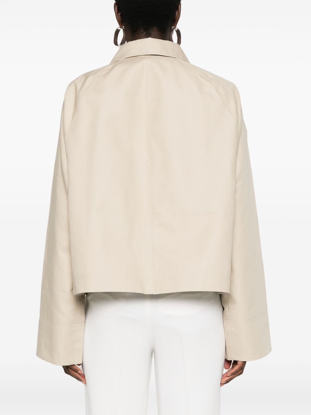 Organic cotton cropped jacket