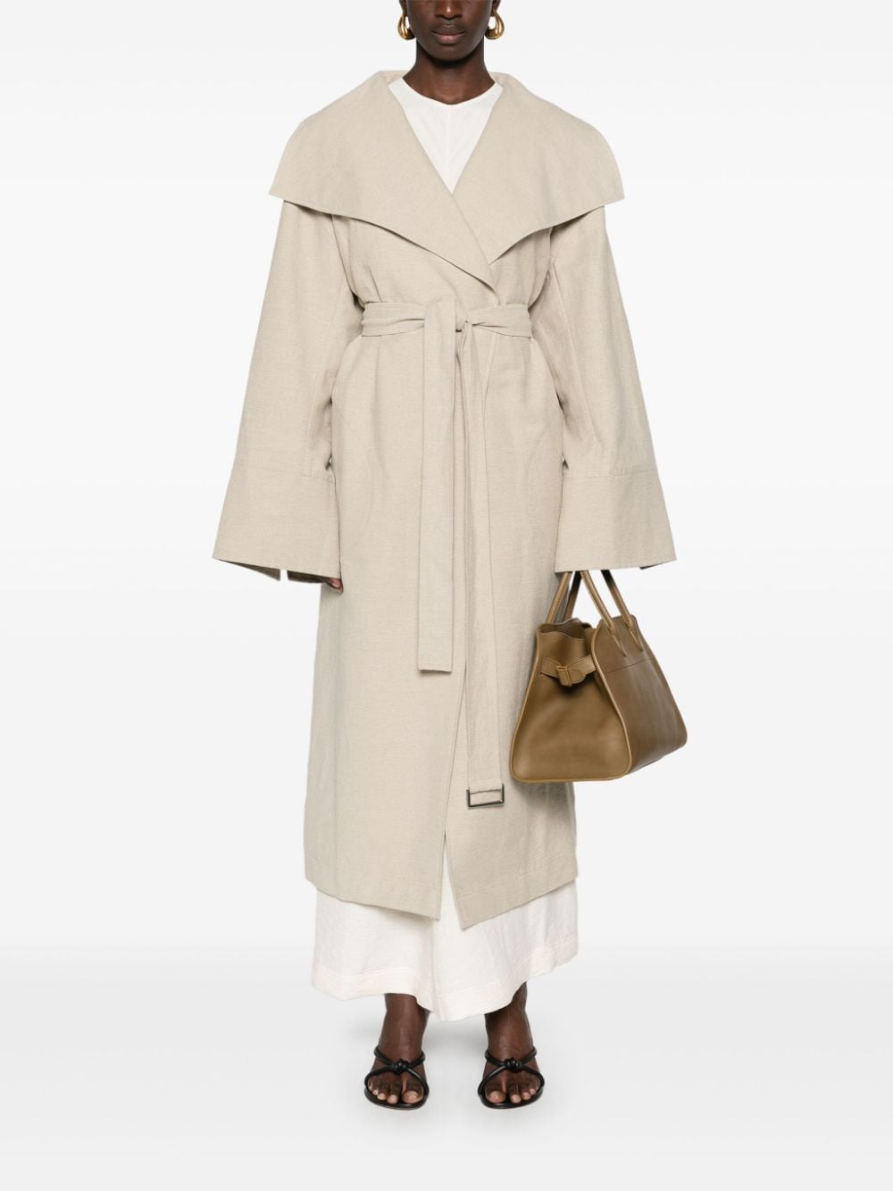 Signature linen coat