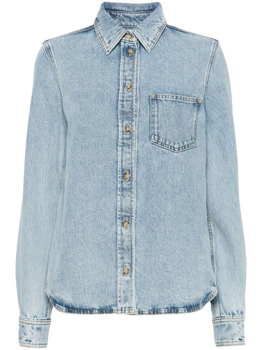 Organic cotton denim shirt