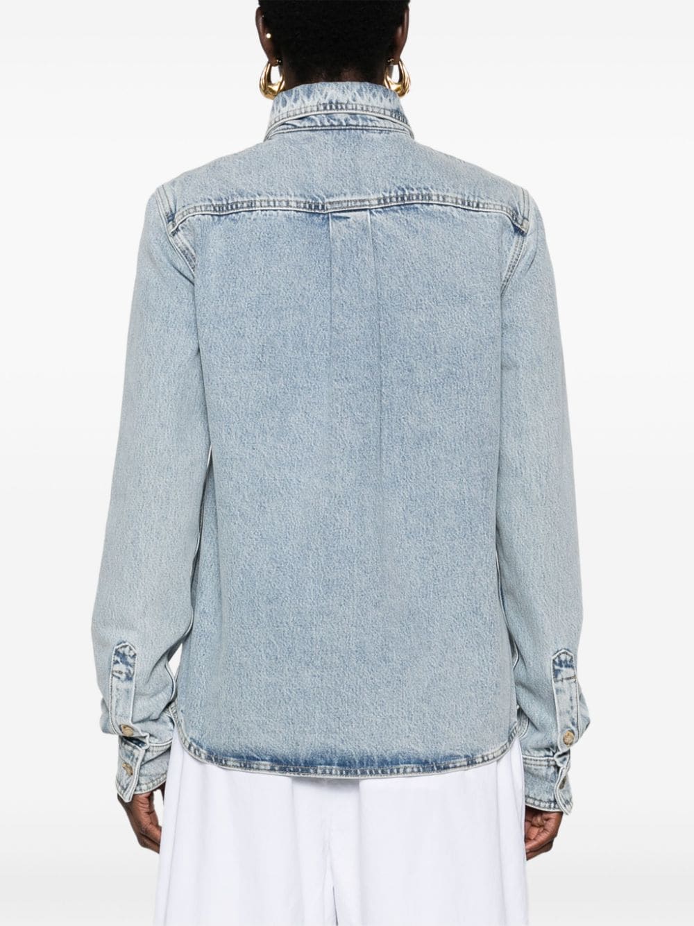 Organic cotton denim shirt