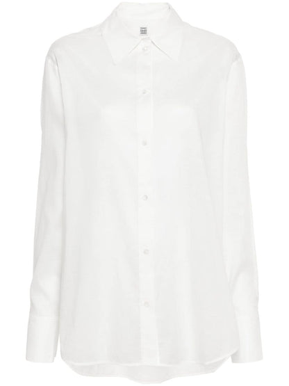 Cotton blend shirt