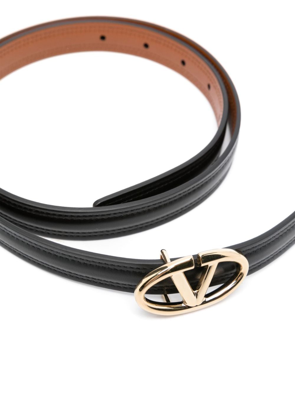 Reversible leather belt