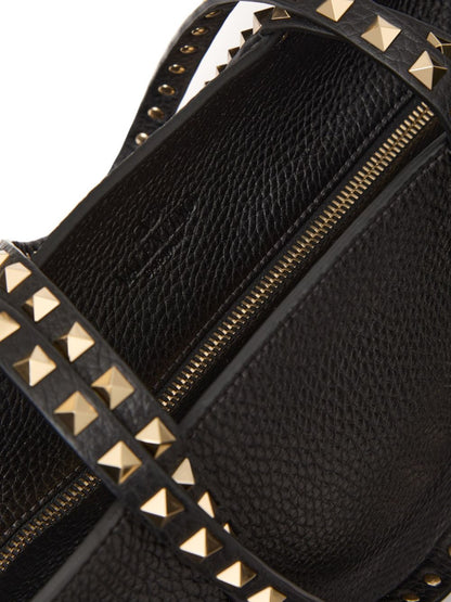 Rockstud leather tote bag