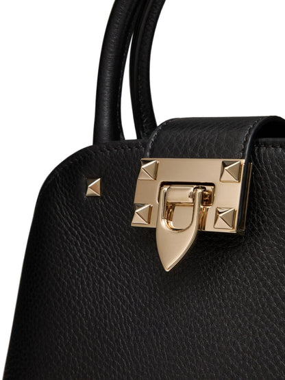 Rockstud leather handbag