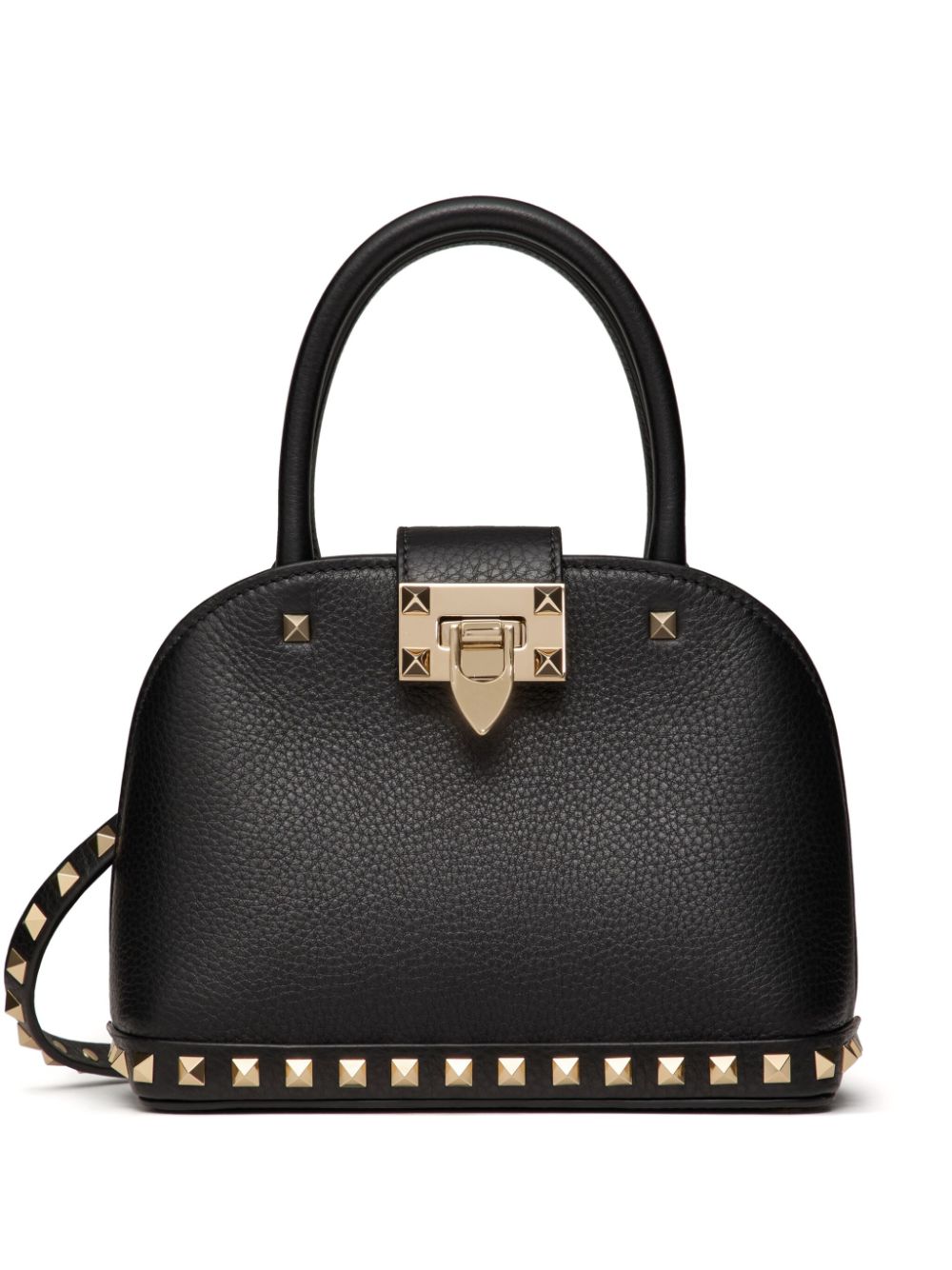 Rockstud leather handbag