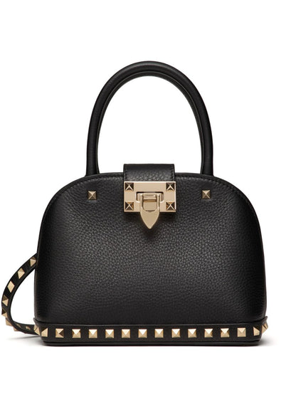 Rockstud leather handbag