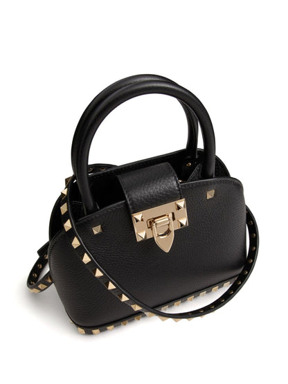 Rockstud leather handbag