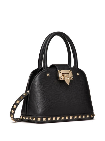 Rockstud leather handbag