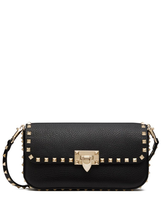 Rockstud medium leather shoulder bag