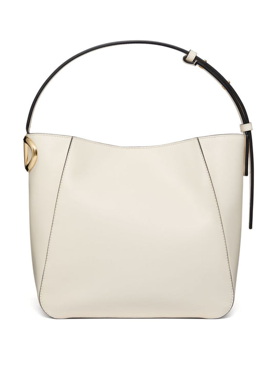 Vlogo side leather bucket bag