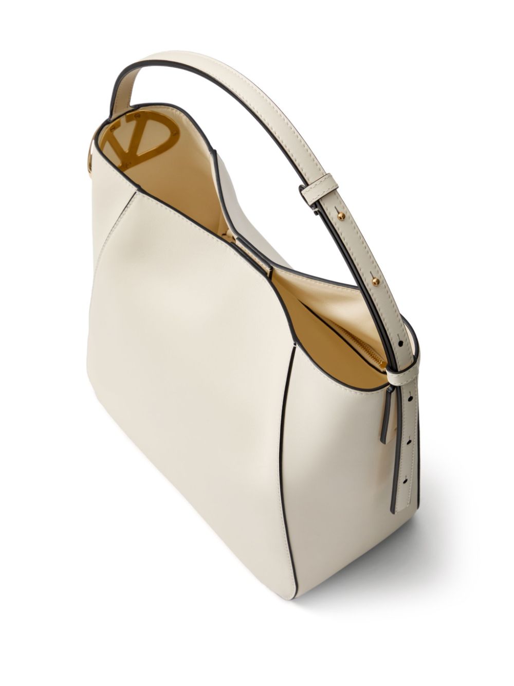 Vlogo side leather bucket bag