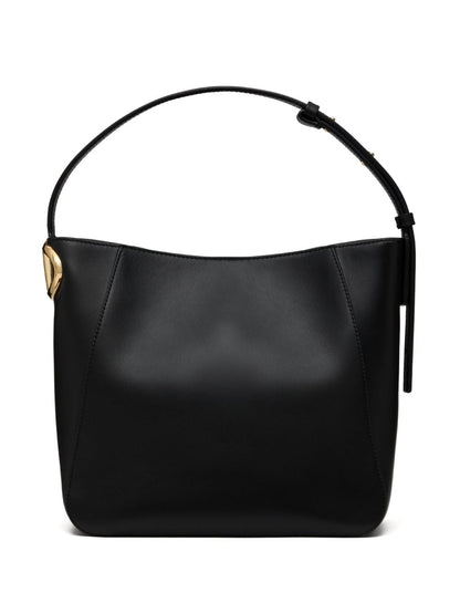 Vlogo side leather bucket bag