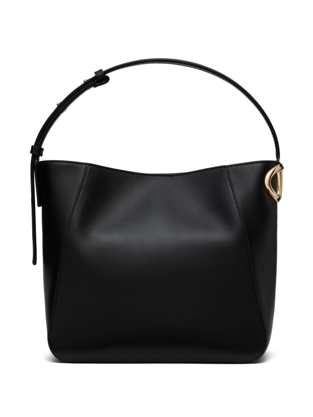 Vlogo side leather bucket bag