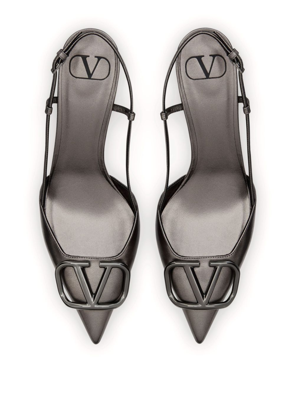 Vlogo signature laminated leather pumps