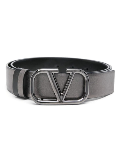 Vlogo signature reversible leather belt