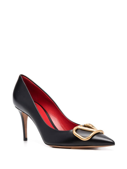 Vlogo signature leather pumps