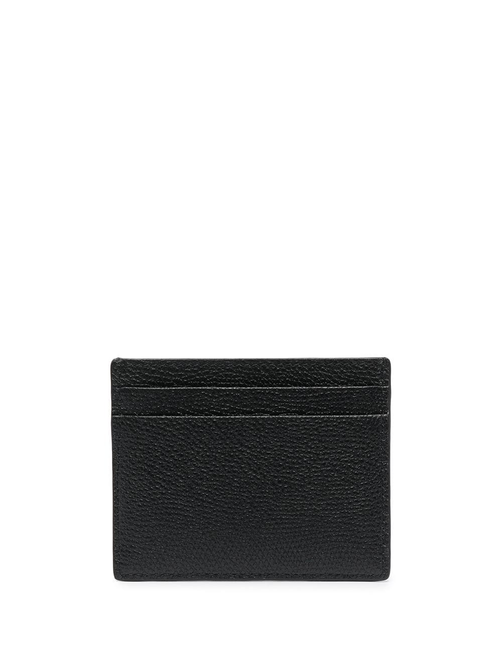 Vlogo signature leather card case