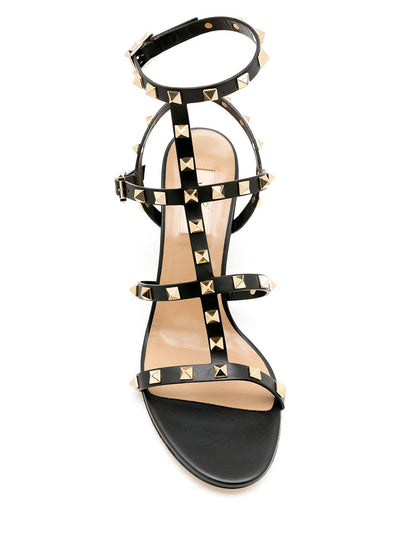 Rockstud leather sandals